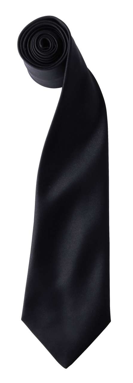 Premier COLOURS COLLECTION SATIN TIE - Μαύρο