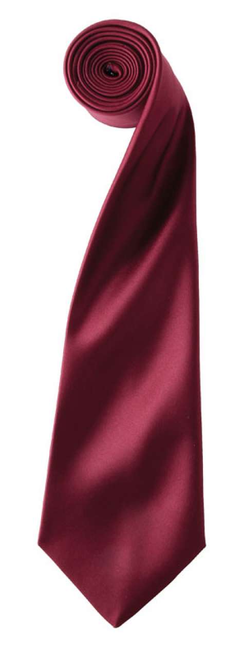 Premier COLOURS COLLECTION SATIN TIE - μπορντό