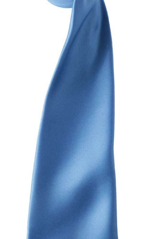 pr750-mid_blue-a1 Premier COLOURS COLLECTION SATIN TIE - Μεσαίο Μπλε