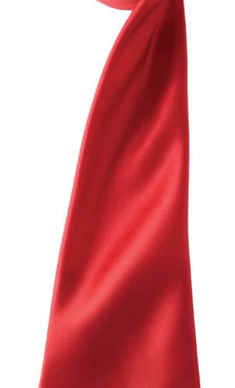 pr750-red-a1 Premier COLOURS COLLECTION SATIN TIE - Κόκκινο