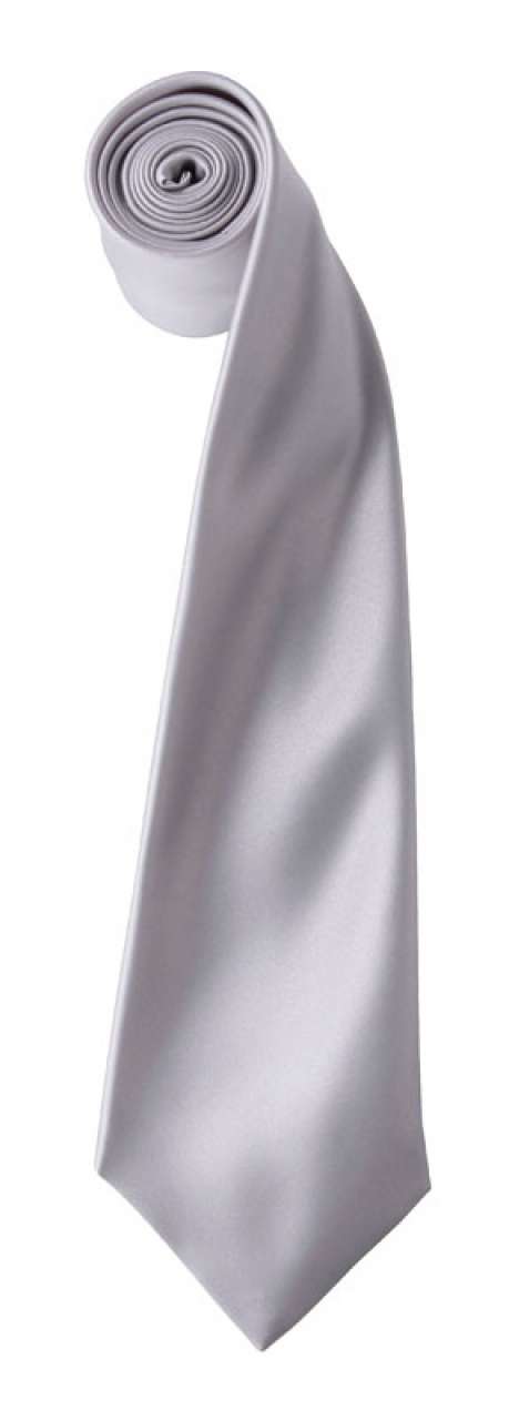 Premier COLOURS COLLECTION SATIN TIE - ασημί