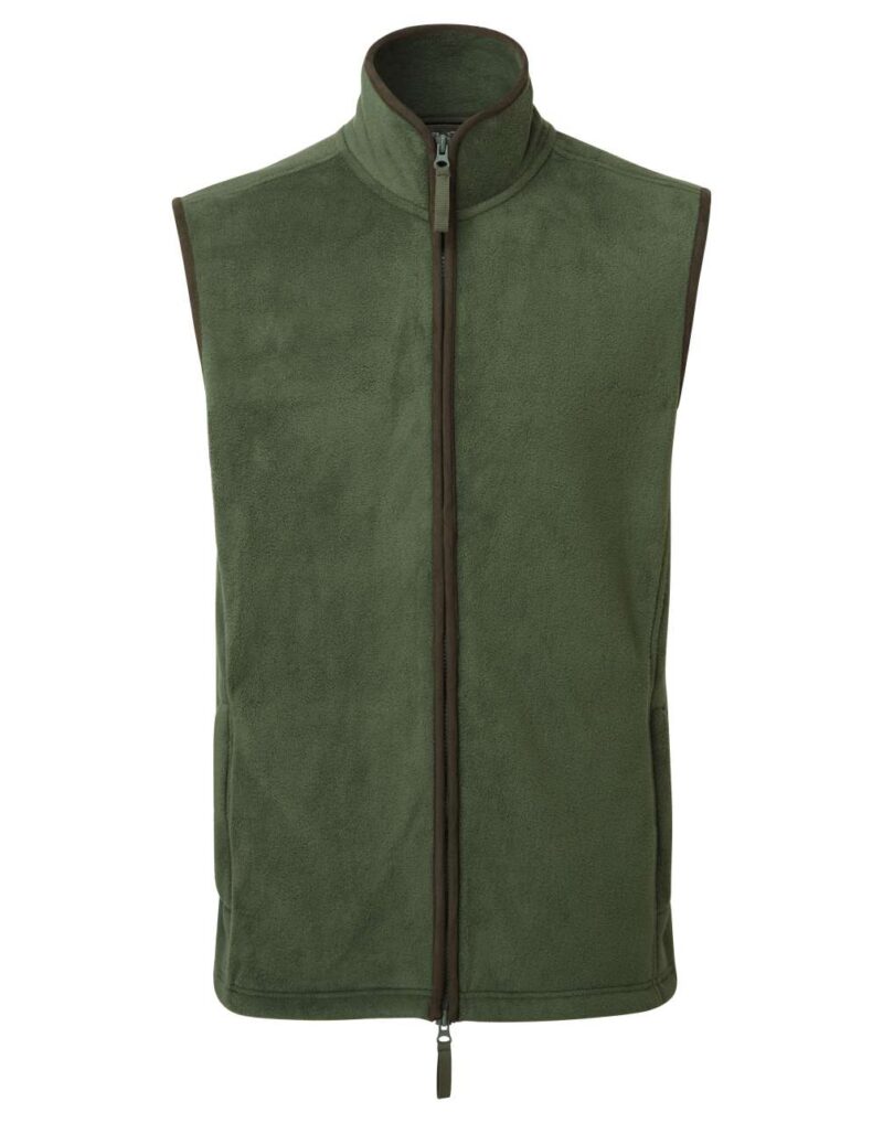 pr803-moss_greenbrown-a1 Premier MEN 'ARTISAN' FLEECE GILET - Moss Green/Brown