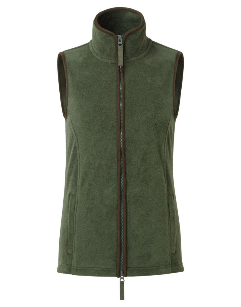 pr804-moss_greenbrown-a1 Premier SOL'S ARTISAN FLEECE WOMEN GILET - Moss Green/Brown
