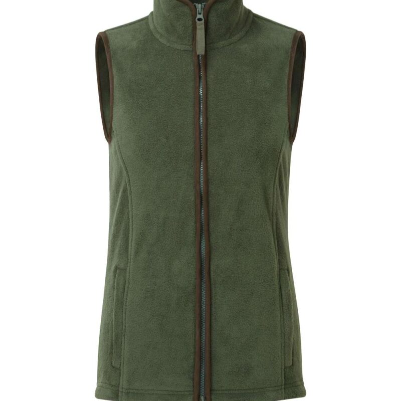 Premier SOL'S ARTISAN FLEECE WOMEN GILET - Moss Green/Brown