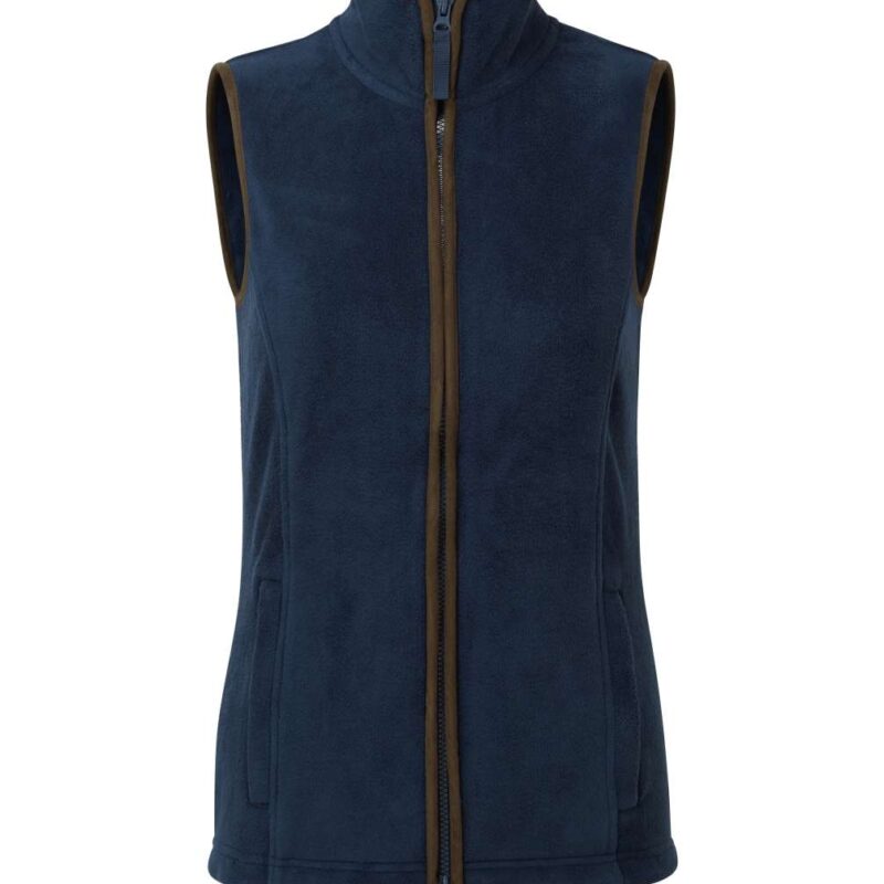Premier SOL'S ARTISAN FLEECE WOMEN GILET - Navy/Brown