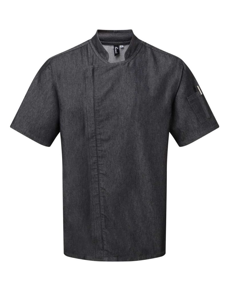 Premier JACKET CHEF με ZIP-CLOSE και SHORT SLEEVE - 60% Cotton/40% Polyester