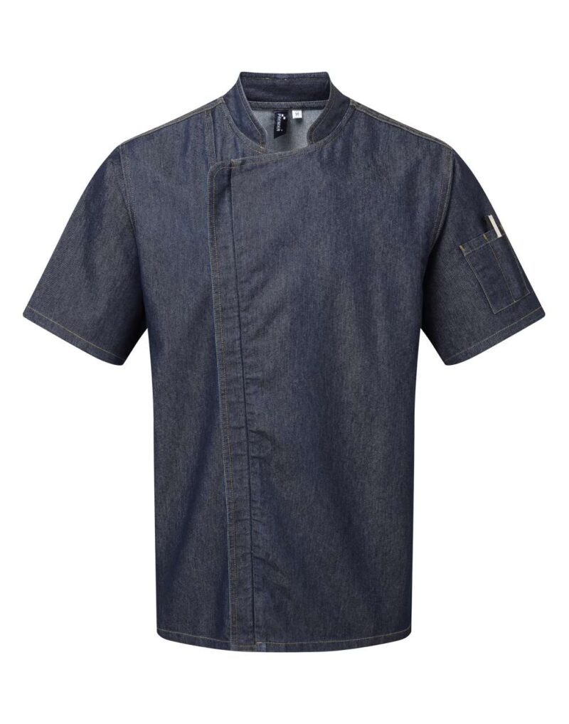 Premier JACKET CHEF με ZIP-CLOSE και SHORT SLEEVE - 60% Cotton/40% Polyester