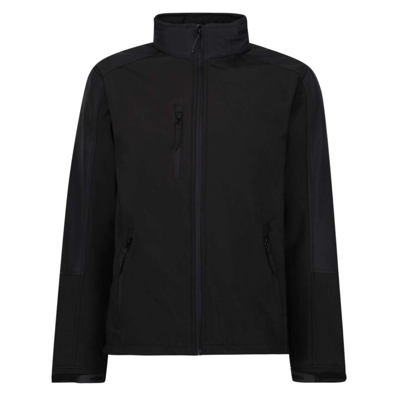 retra650-black_black-a1 Regatta HYDROFORCE - 3-LAYER SOFTSHELL MEMBRANE HOODED - Μαύρο/Μαύρο