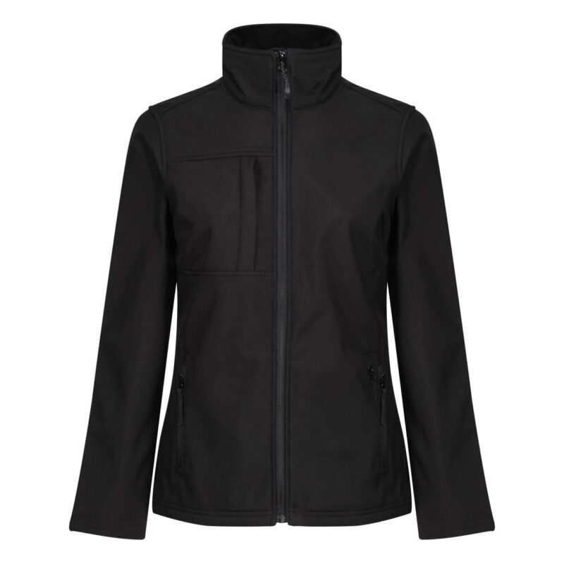 retra689-black_black-a2 Regatta WOMEN'S OCTAGON II PRINTABLE 3 LAYER MEMBRANE SOFTSHELL - Μαύρο/Μαύρο