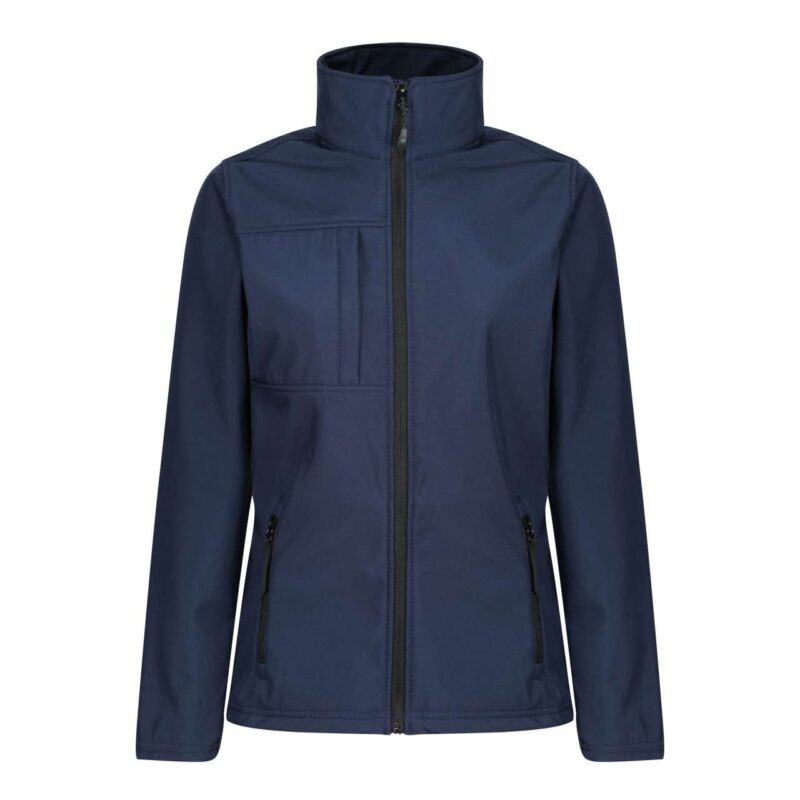 retra689-navyseal_grey-a3 Regatta WOMEN'S OCTAGON II PRINTABLE 3 LAYER MEMBRANE SOFTSHELL - Navy/Seal Grey