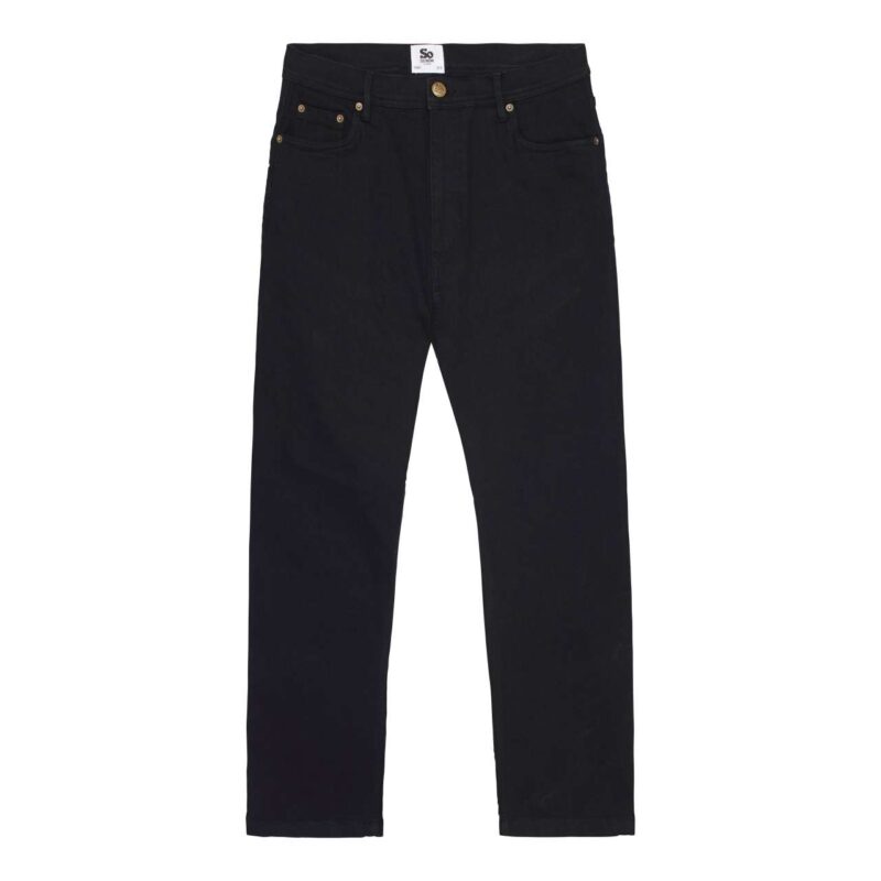 sd001-black-a3 So Denim SOL'S LEO STRAIGHT JEANS - 73% Cotton/25% Polyester/2% Elastane