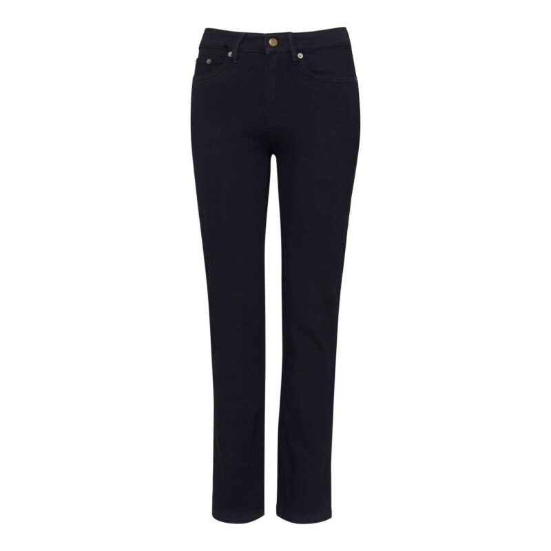 sd011-black-a2 So Denim KATY STRAIGHT JEANS - 77% Cotton/21% Polyester/2% Elastane