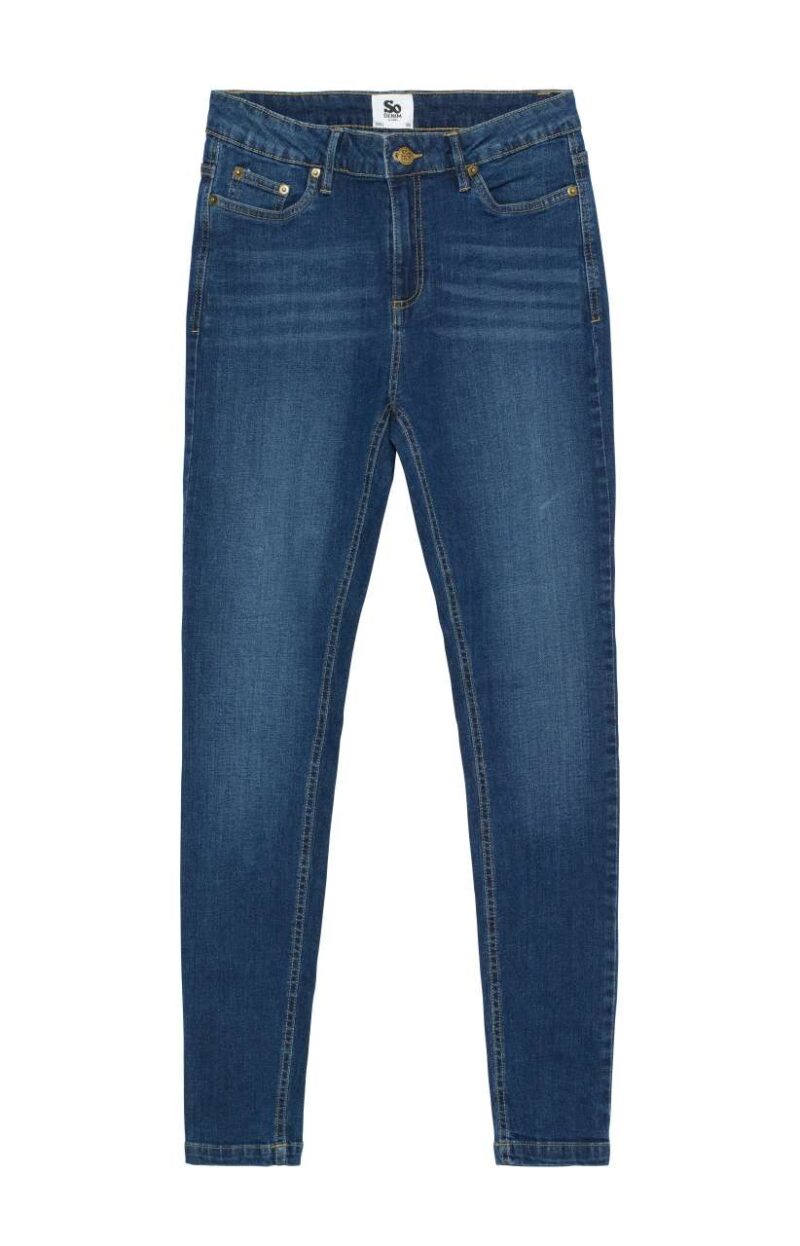 sd014-dark_blue_wash-a2 So Denim LARA SKINNY JEANS - Dark Blue Wash