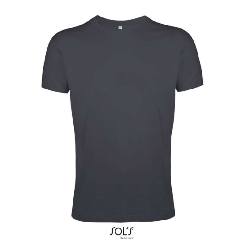 SOL'S MEN REGENT - SOL'S T-SHIRT ROUND CLOSE NECK FIT - Σκούρο Γκρι