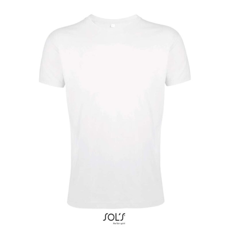 so00553-white-a1 SOL'S MEN REGENT - SOL'S T-SHIRT ROUND CLOSE NECK FIT - Λευκό
