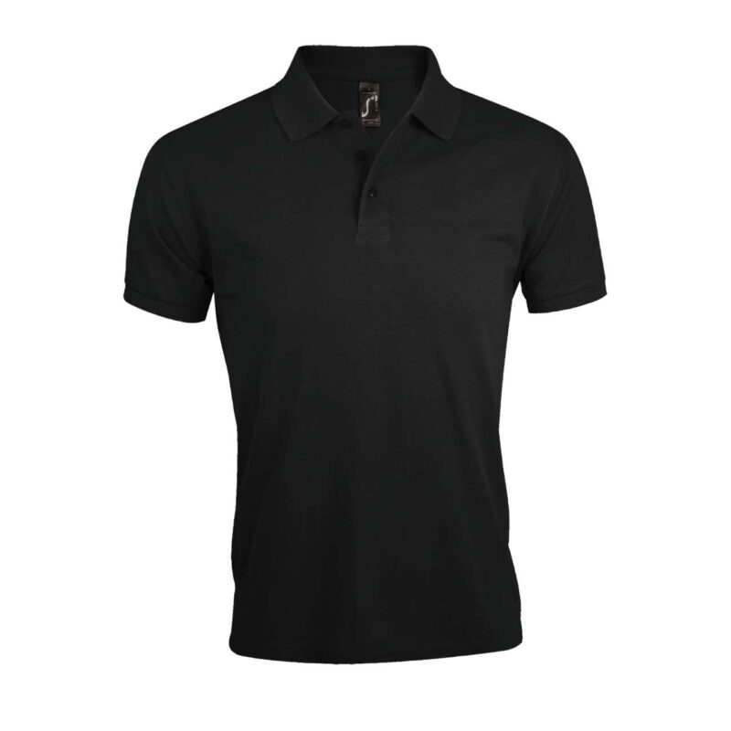 so00571-black-a1 SOL'S PRIME MEN - POLYCOTTON POLO SHIRT - Μαύρο