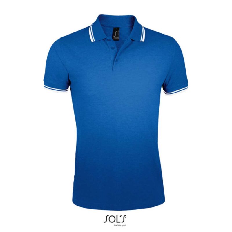 so00577-royal_blue_white-a1 SOL'S PASADENA SHIRT - POLO MEN - βασιλικό μπλε/λευκό