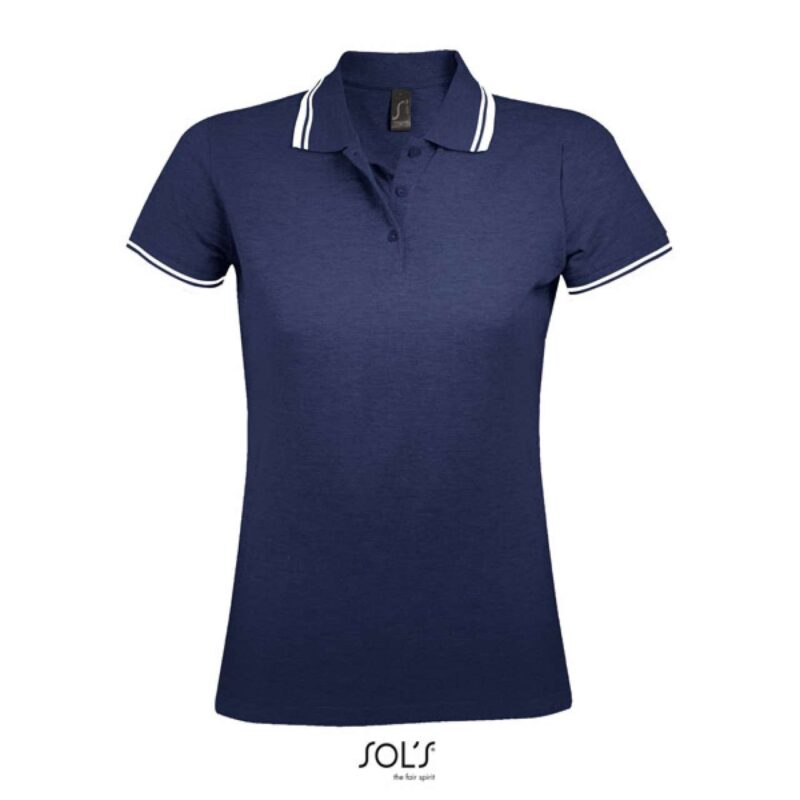 so00578-french_navy_white-a1 SOL'S Γυναικείο Πόλο - PASADENA SHIRT - Γαλλικό Ναυτικό/Λευκό