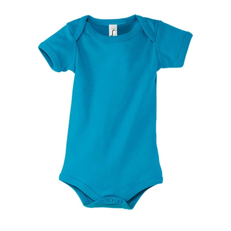 so00583-aqua-a1 SOL'S BAMBINO - BABY BODYSUIT - Θαλασσί
