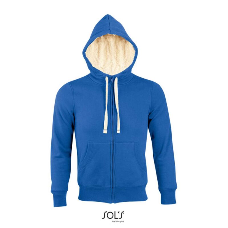 so00584-royal_blue-a1 SOL'S SHERPA - UNISEX ZIPPED JACKET WITH SHERPA LINING "SHERPA" LINING - Βασιλικό μπλε