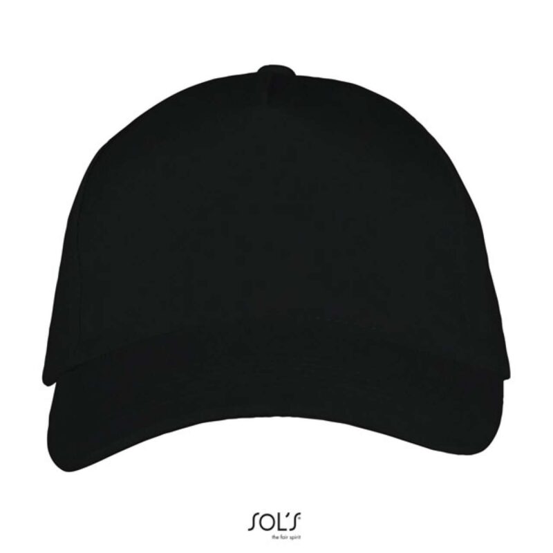 SOL'S BEACH 5 PANEL LONG CAP - Black/Royal