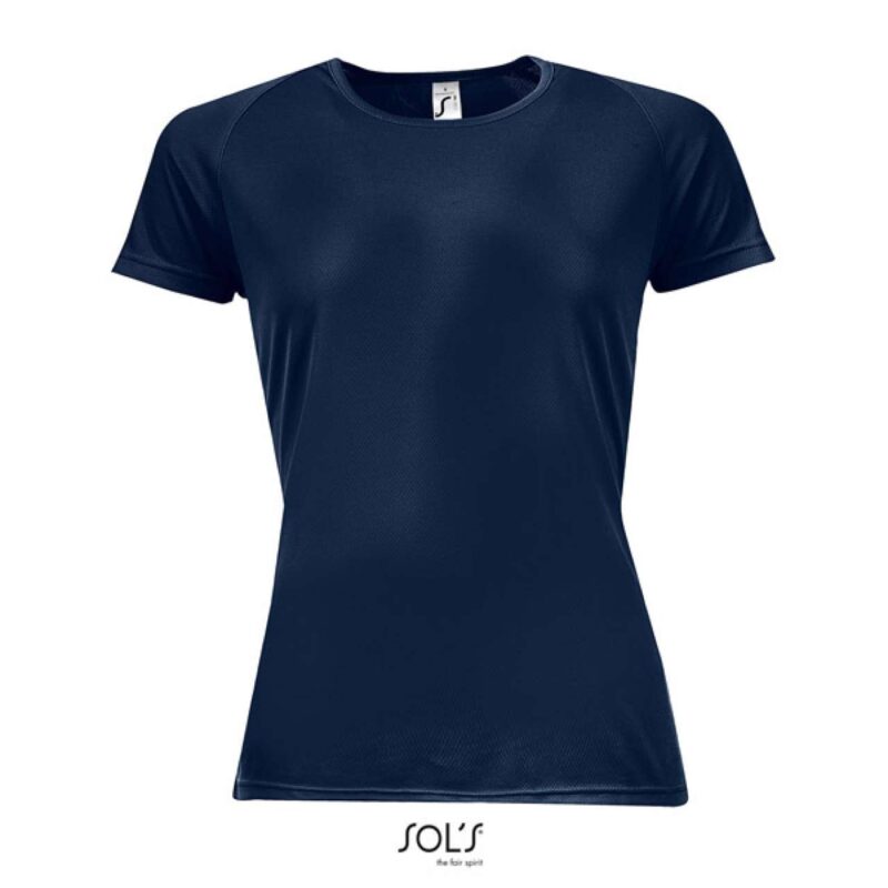 so01159-french_navy-a1 SOL'S SPORTY WOMEN - RAGLAN SLEEVED T-SHIRT - Γαλλικό ναυτικό