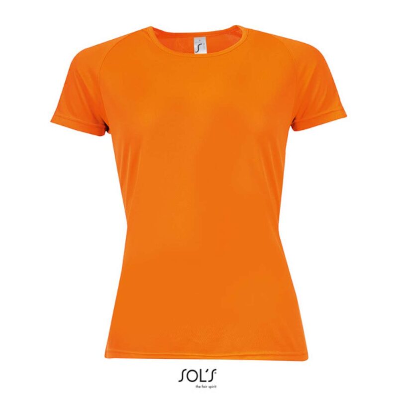 so01159-neon_orange-a1 SOL'S SPORTY WOMEN - RAGLAN SLEEVED T-SHIRT - Νέον Πορτοκαλί