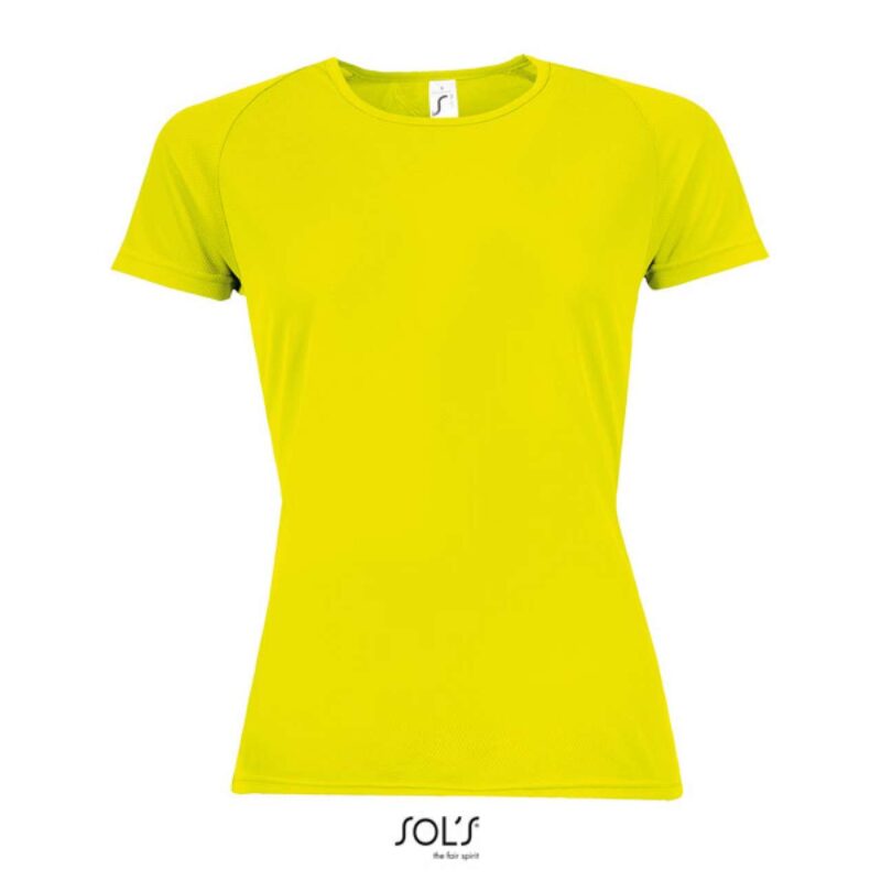 so01159-neon_yellow-a1 SOL'S SPORTY WOMEN - RAGLAN SLEEVED T-SHIRT - Νέον Κίτρινο