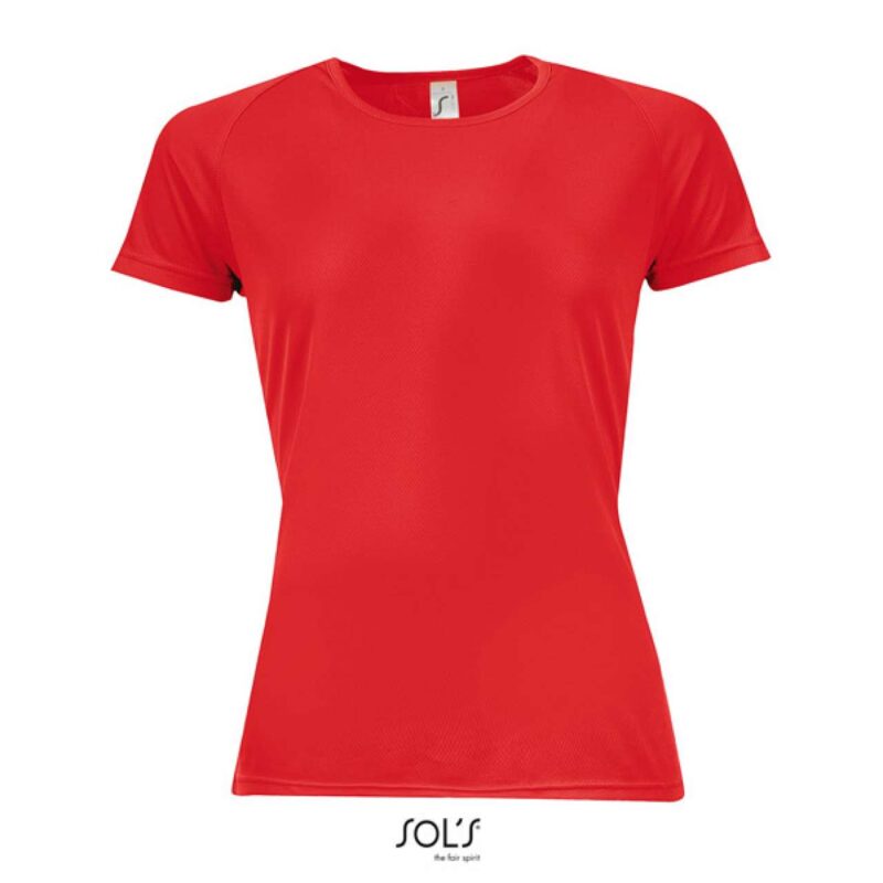 so01159-red-a1 SOL'S SPORTY WOMEN - RAGLAN SLEEVED T-SHIRT - Κόκκινο