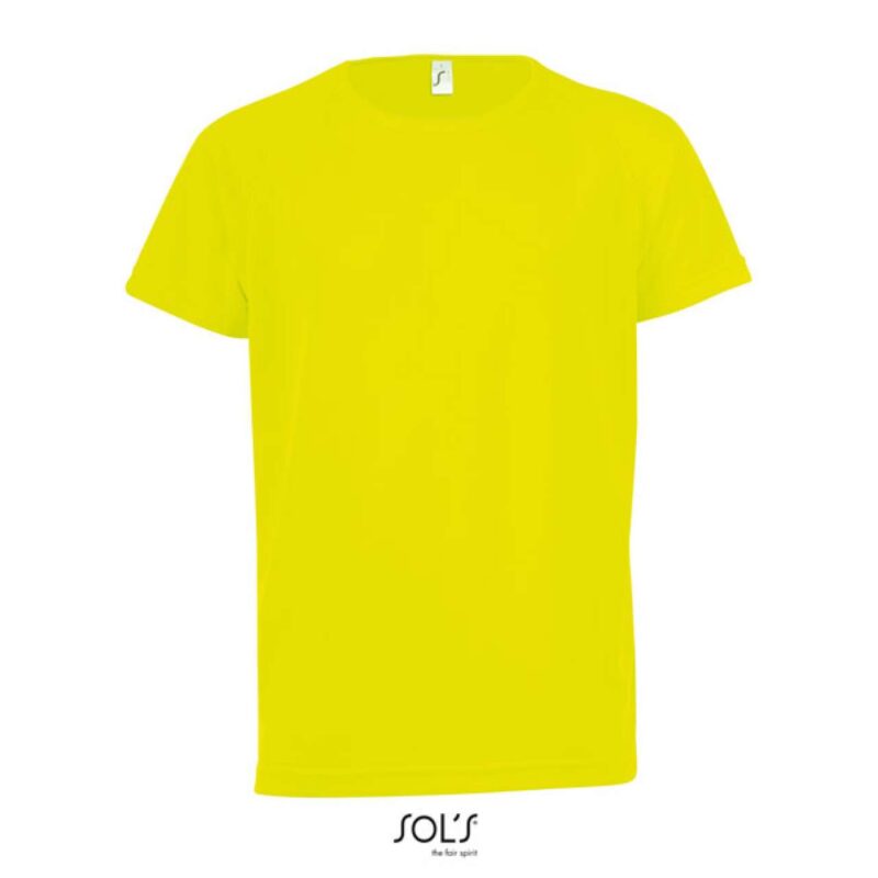 so01166-neon_yellow-a1 SOL'S SPORTY KIDS' - RAGLAN-SLEEVED T-SHIRT - Νέον Κίτρινο