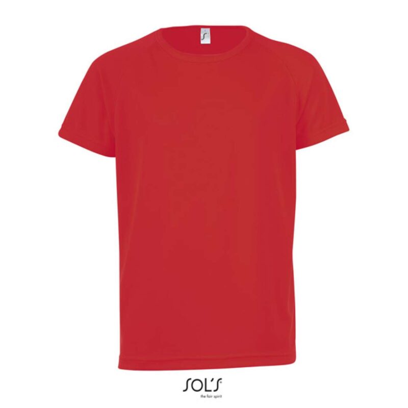 so01166-red-a1 SOL'S SPORTY KIDS' - RAGLAN-SLEEVED T-SHIRT - Κόκκινο