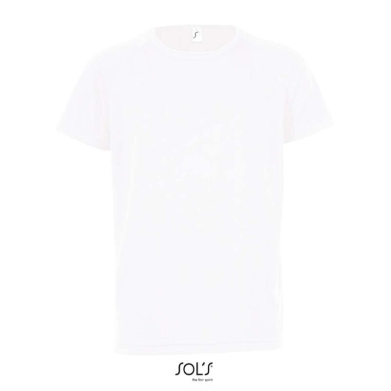 so01166-white-a1 SOL'S SPORTY KIDS' - RAGLAN-SLEEVED T-SHIRT - Λευκό