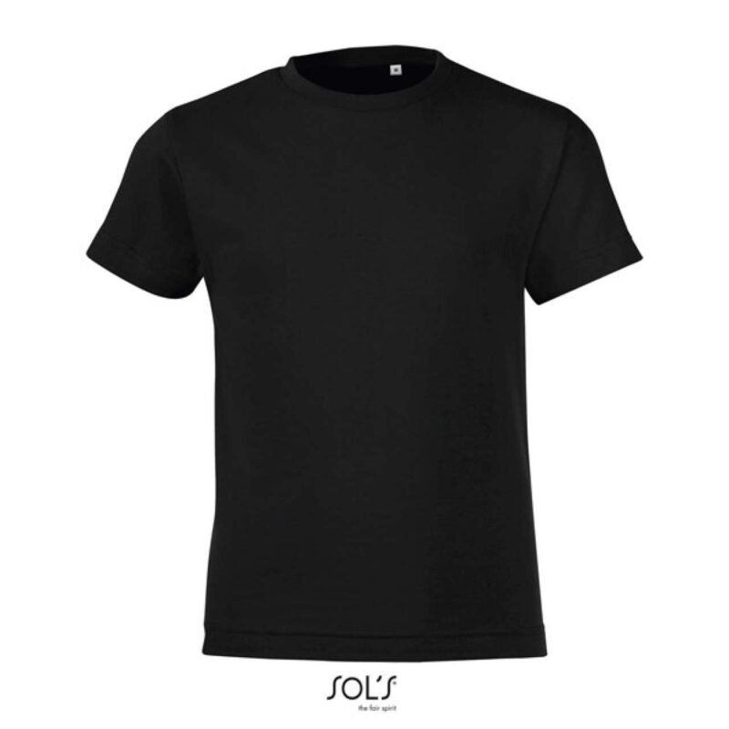so01183-deep_black-a1 SOL'S KIDS REGENT T-SHIRT - ROUND NECK FIT - Βαθύ Μαύρο
