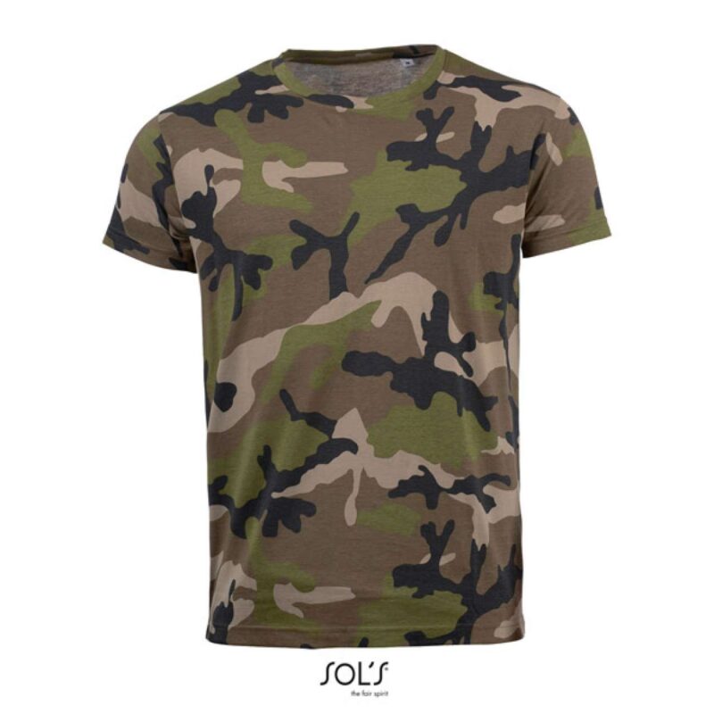 so01188-camo-a2 SOL'S CAMO MEN - ROUND COLLAR T-SHIRT - Καμουφλάζ