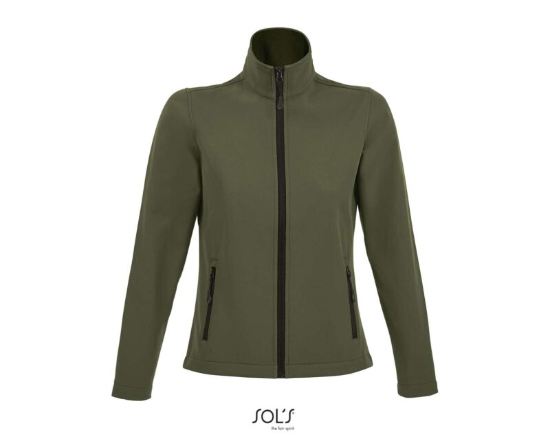SOL'S RACE WOMEN - SOFTSHELL ZIP JACKET - χακί