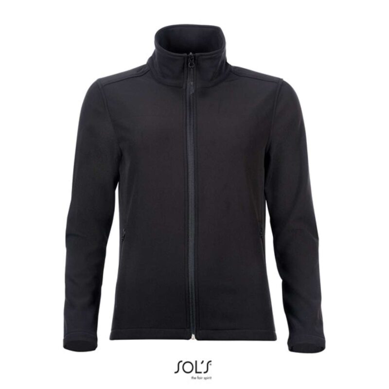 so01194-black-a1 SOL'S RACE WOMEN - SOFTSHELL ZIP JACKET - Μαύρο