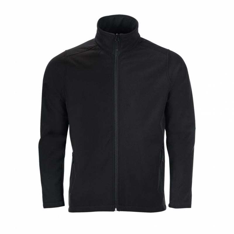 so01195-black-a1 SOL'S RACE MEN - SOFTSHELL ZIP JACKET - Μαύρο