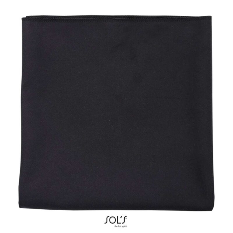 so01210-black-a1 SOL'S ATOLL 70 - MICROFIBRE TOWEL - Μαύρο