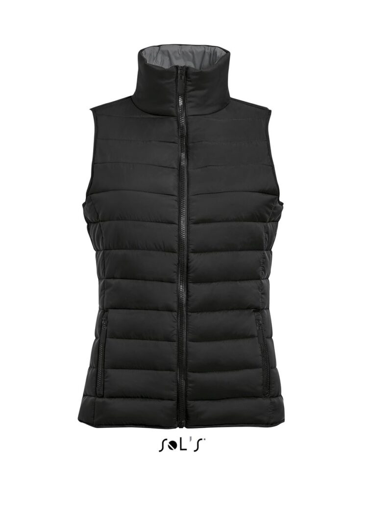 SOL'S WAVE WOMEN - LIGHTWEIGHT BODYWARMER - Μαύρο