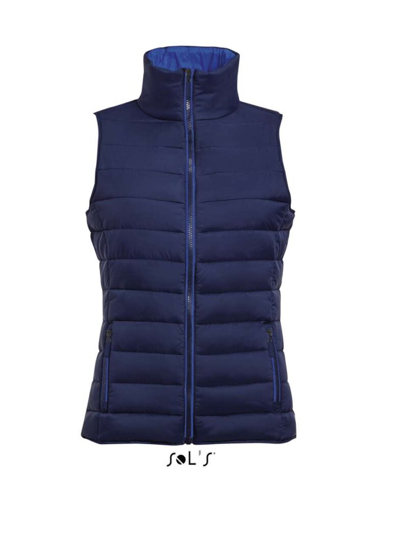 so01437-navy-a1 SOL'S WAVE WOMEN - LIGHTWEIGHT BODYWARMER - Μπλε μαρίν