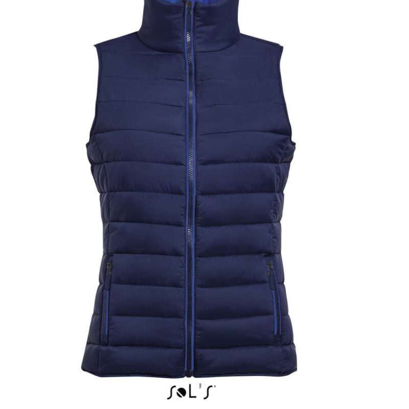 so01437-navy-a1 SOL'S WAVE WOMEN - LIGHTWEIGHT BODYWARMER - Μπλε μαρίν