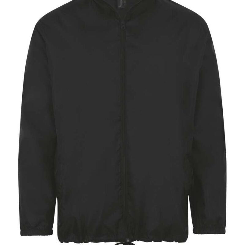SOL'S SHIFT - UNISEX WATER REPELLENT WINDBREAKER - Μαύρο