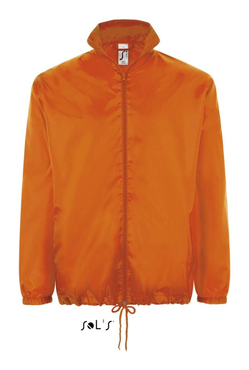SOL'S SHIFT - UNISEX WATER REPELLENT WINDBREAKER - πορτοκαλί