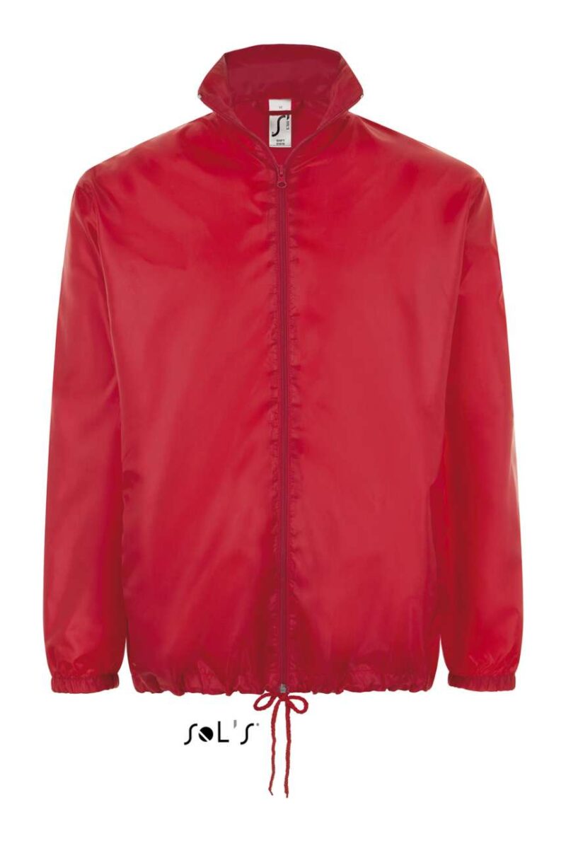 SOL'S SHIFT - UNISEX WATER REPELLENT WINDBREAKER - Κόκκινο