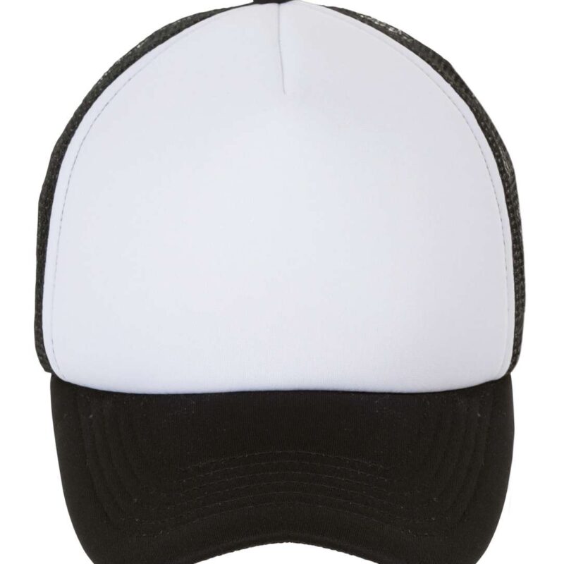 SOL'S BUBBLE - FIVE PANEL MESH CAP - Λευκό/Μαύρο