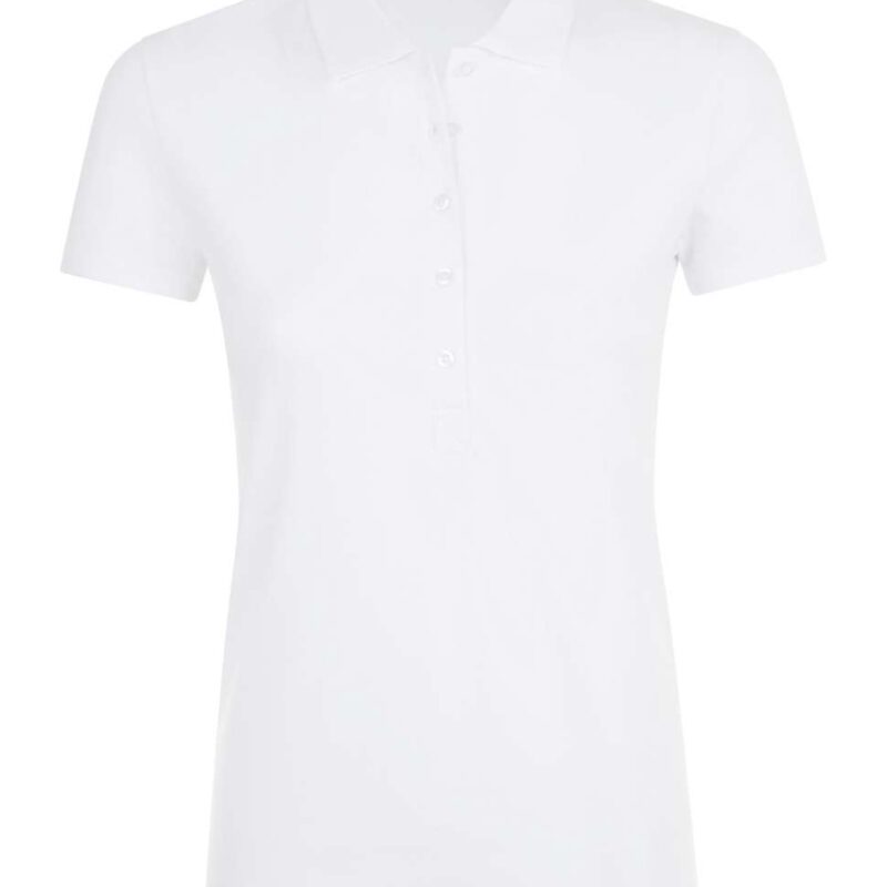 SOL'S PHOENIX WOMEN - COTTON-ELASTANE POLO SHIRT - Λευκό