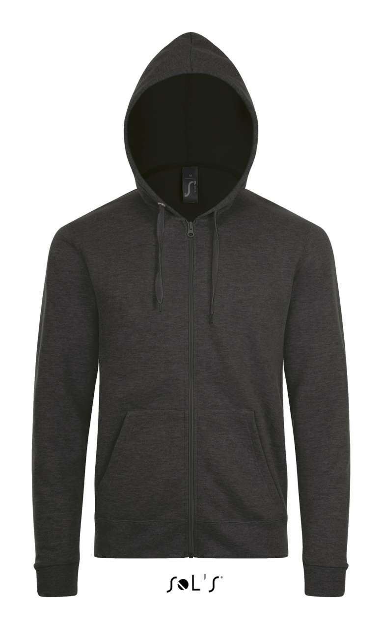 so01714-charcoal_melange-a1 SOL'S STONE - UNISEX ZIP HOODIE - Ανθρακί Μελανζέ