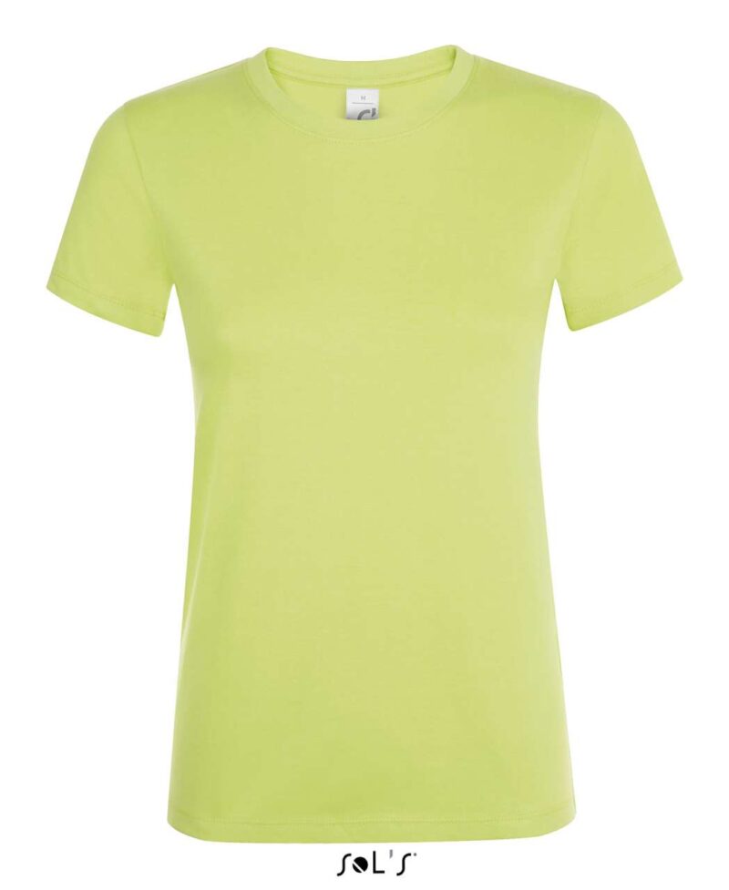 REGENT SOL'S ROUND - COLLAR WOMEN T-SHIRT - Πράσινο μήλο