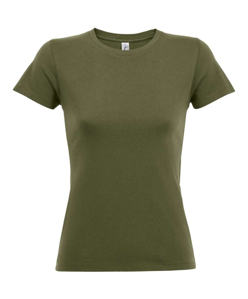 REGENT SOL'S ROUND - COLLAR WOMEN T-SHIRT - χακί