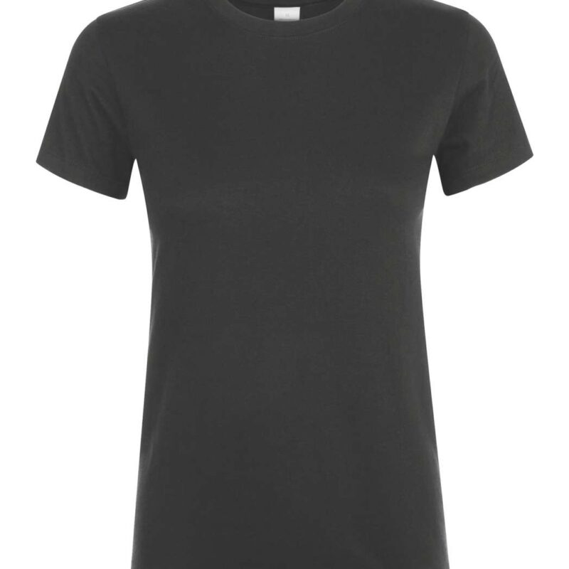 so01825-dark_grey-a1 REGENT SOL'S ROUND - COLLAR WOMEN T-SHIRT - Ποντικί